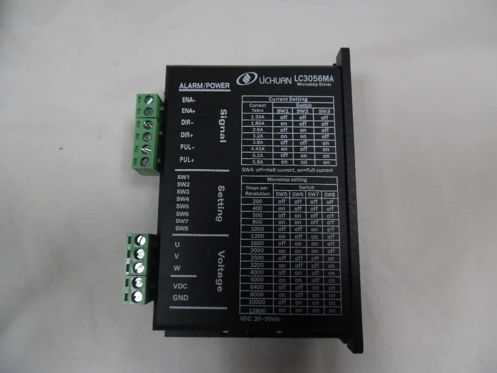 

New 3 phase Stepper Motor Driver 20-50VDC 5.8A LC3056MA Nema23 Stepper Motor Controller for CNC Router