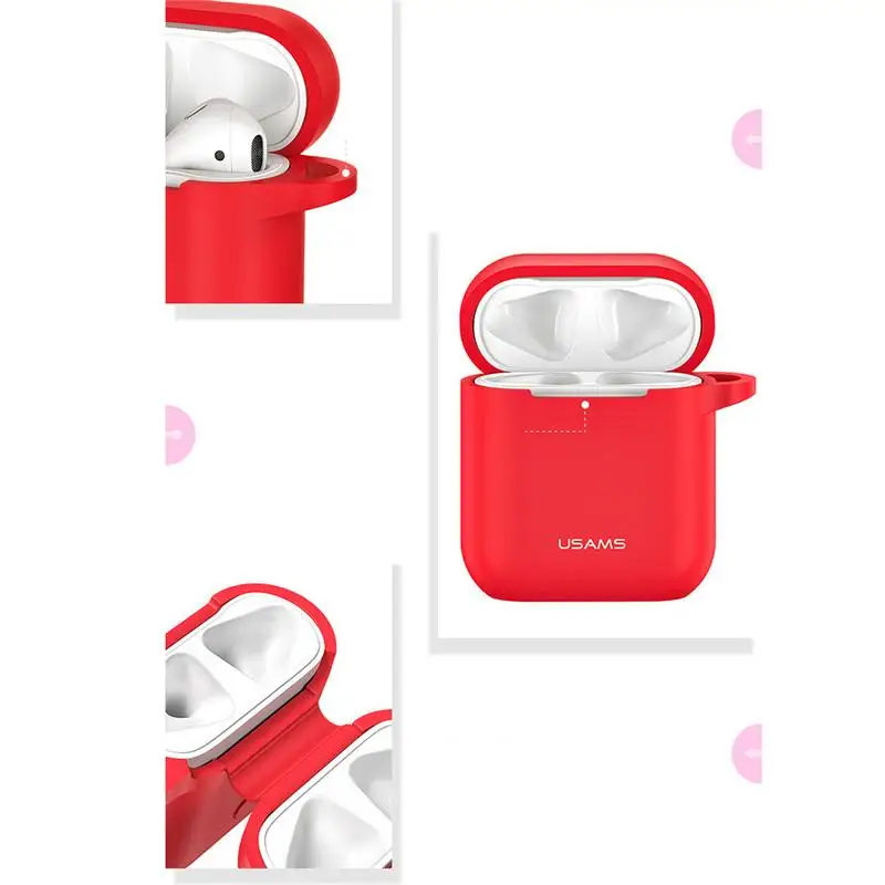 Силиконовый чехол для наушников USAMS AirPods мини-крючок беспроводная гарнитура с