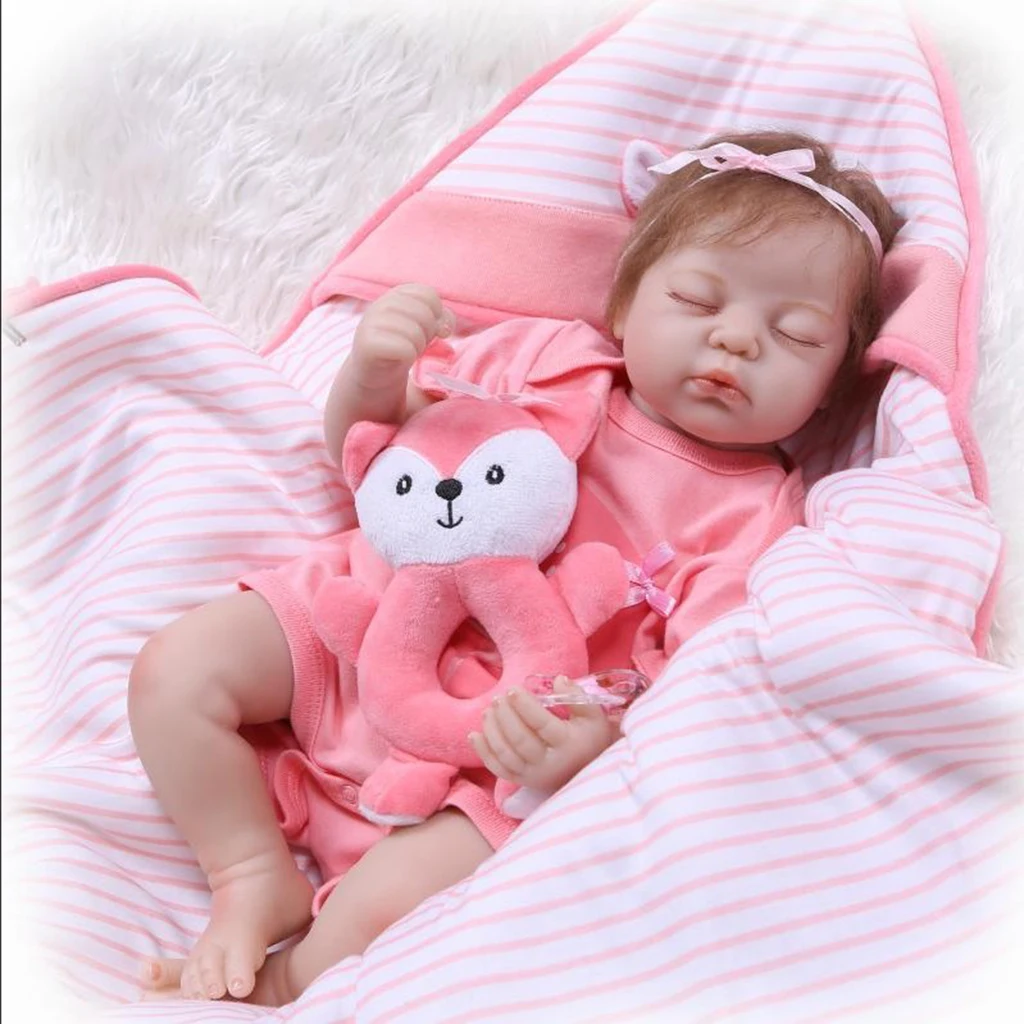 100% безопасная мягкая силиконовая кукла 19 дюймов Reborn Kits неокрашенные