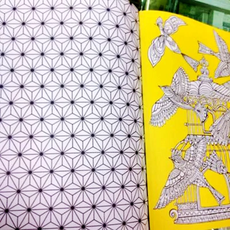 Красочная книга Mind Yoga ДЛЯ цветотерапии Тайный сад для взрослых детей антистресс