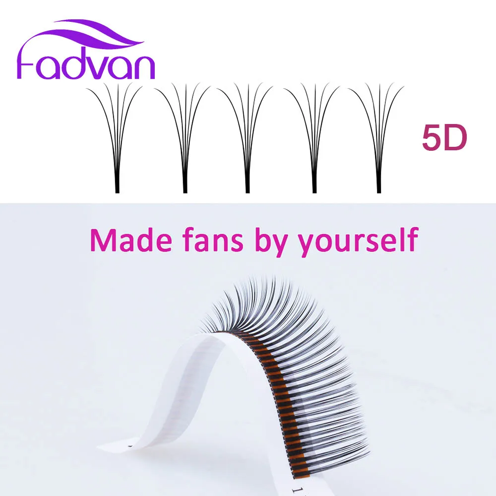Ресницы Fadvan 3D/5D для наращивания популярное быстрое увеличение объема|Накладные