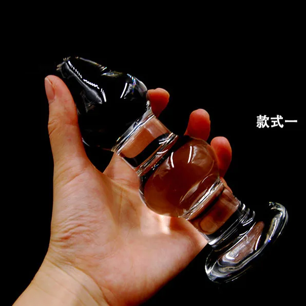 Анальные игрушки из прозрачного стекла большой Анальная пробка интимные изделия