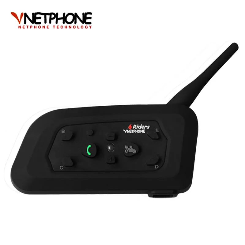 Bluetooth-гарнитура Vnetphone V6 для мотоциклетного шлема 1200 м | Автомобили и мотоциклы