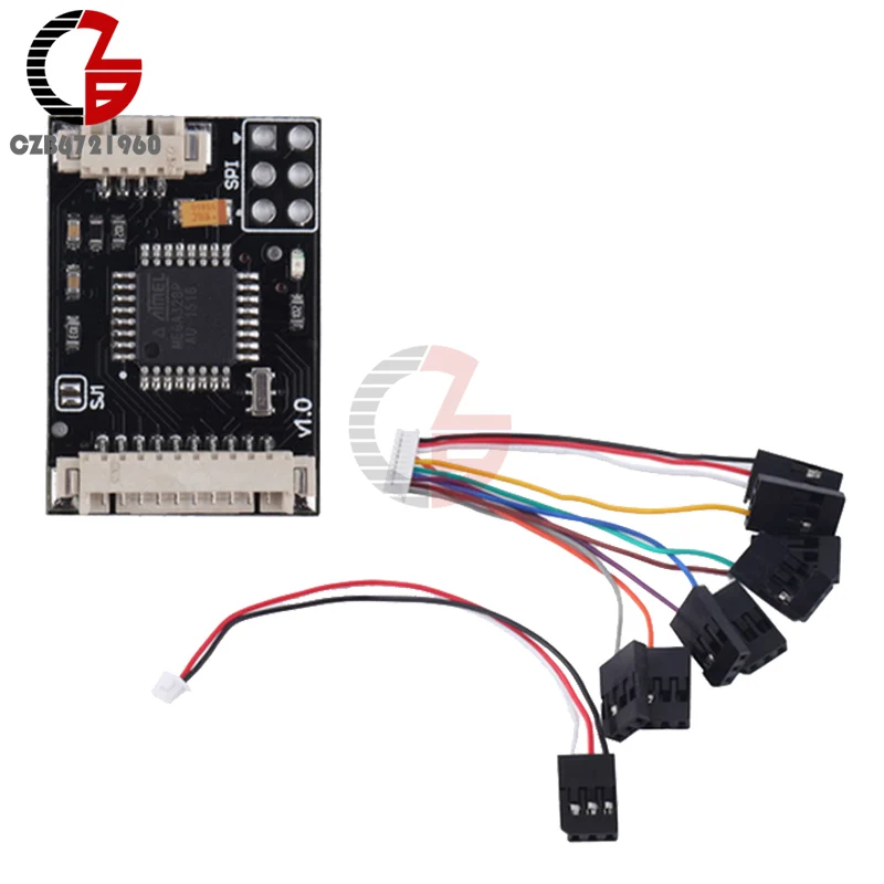 8 канальный модуль кодировщика PPM V1.6 для контроллера полета Pixhawk/ PPZ/ MK/ MWC|module|modulating