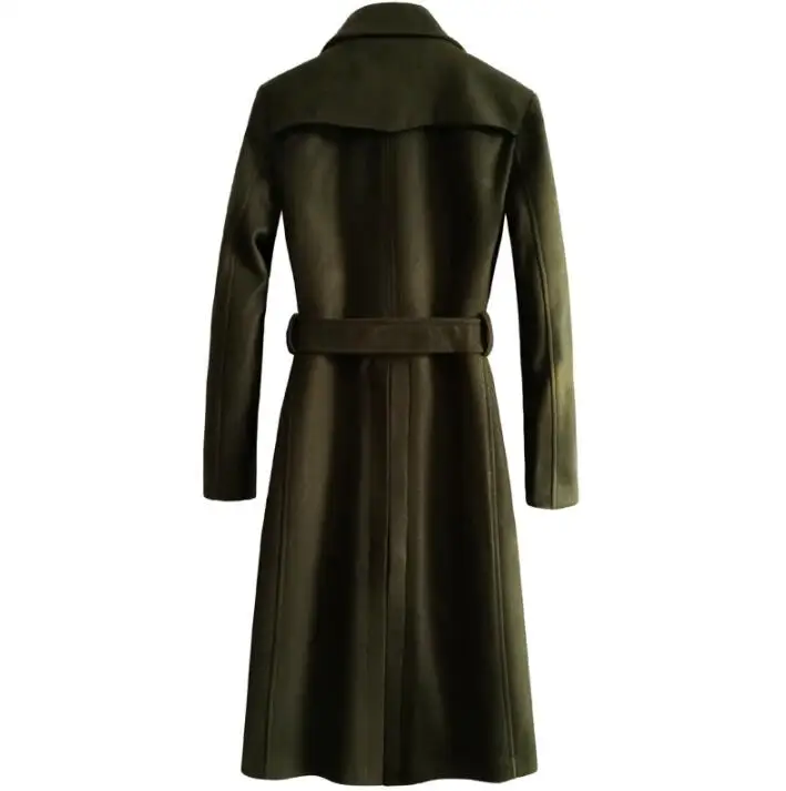 Mens trench coats man long coat men loose clothes slim fit overcoat sleeve autumn winter 2020 new designer fashion belt | Мужская одежда