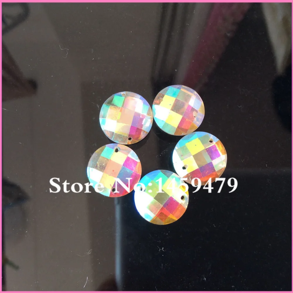 Mesh Surface Rhinestone 200pcs 8mm Resin Crystal Light Yellow AB Flatback Round Sew-On 2 Holes Big Promotion L32 Free Shipping | Дом и сад