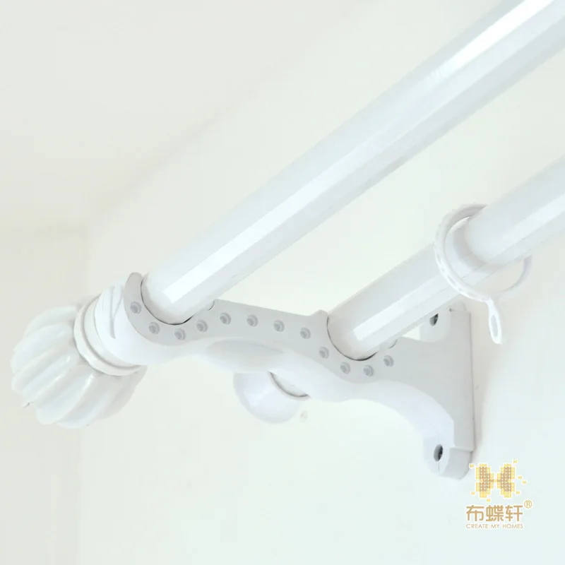 Белый Пластик Шторы стержень dubble дуги с Интимные аксессуары|curtain pole|plastic curtain