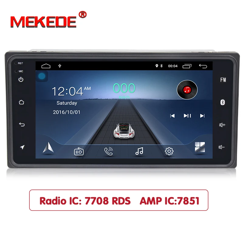 MEKEDE Android 8,1 автомобильный dvd для toyota corolla Hilux Vios старый Camry Rav4 автомобильный радиоприемник Toyota универсальный с gps-навигацией BT Wifi