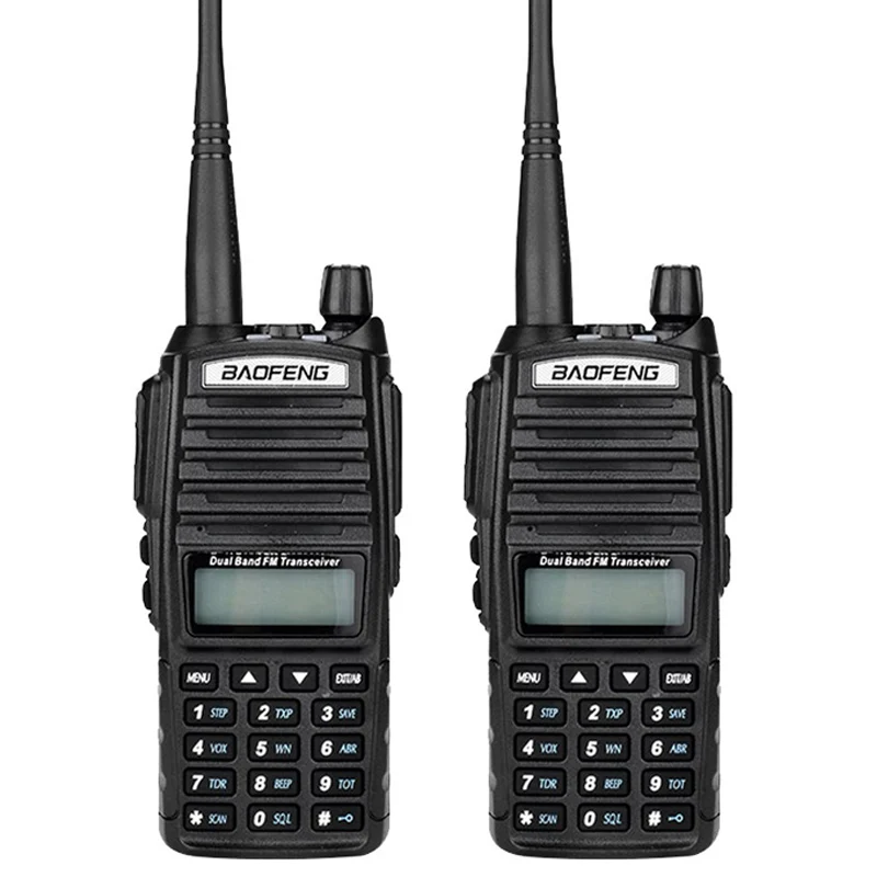2 шт. Baofeng UV 82 рации портативный CB радио и UHF 136 174 МГц 400 520 станции рация