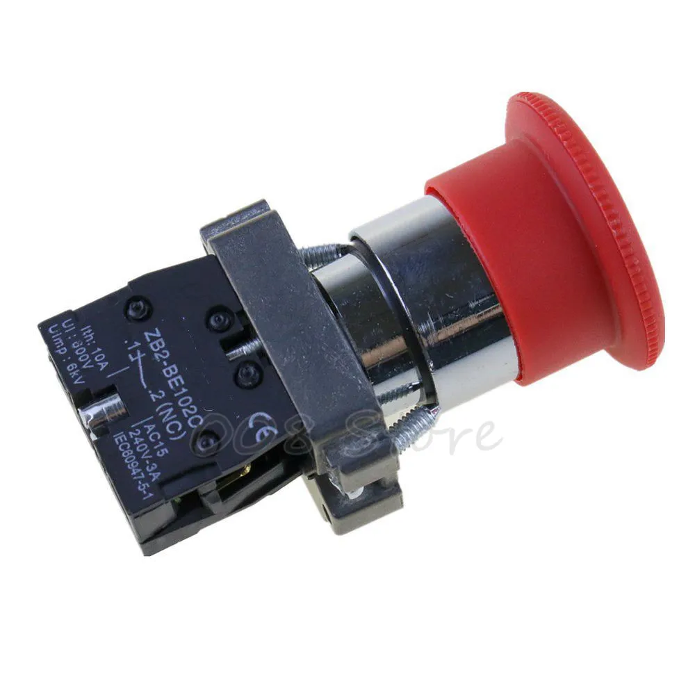 XB2BS542 1NC ZB2 BE102C one закрытая красная Грибовидная головка Кнопка аварийной остановки