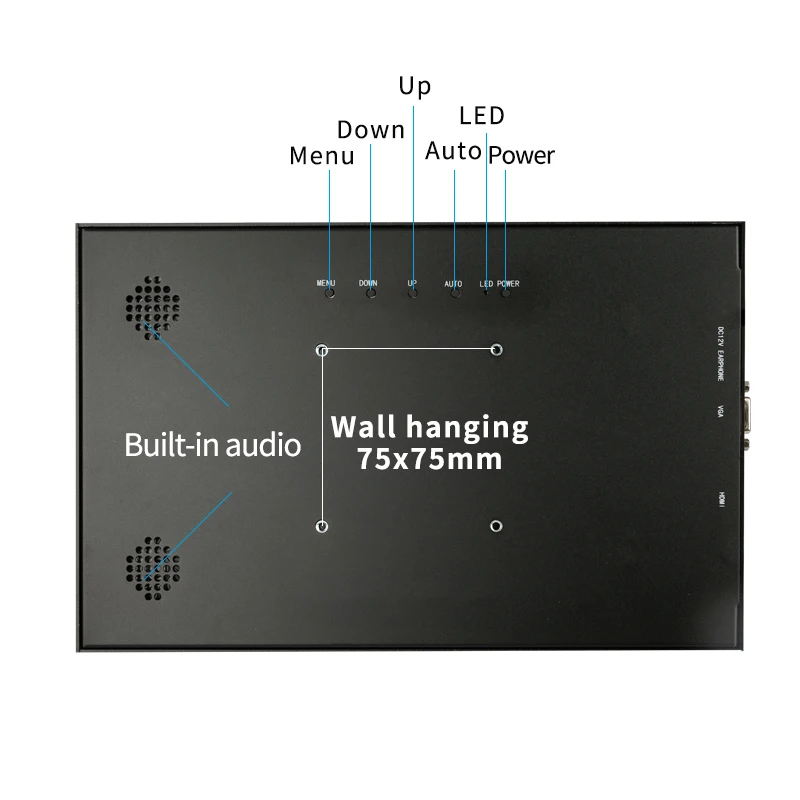 10 1 &quotмонитор hdmi vga 1280*800 портативный дисплей 16:9 для компьютера ПК Расширенная