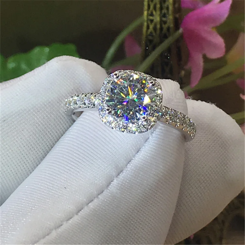 18K 750Au Золотое кольцо состав Moissanite бриллиантовое кольцо D Цвет VVS с национальным сертификатом MO-00107-02