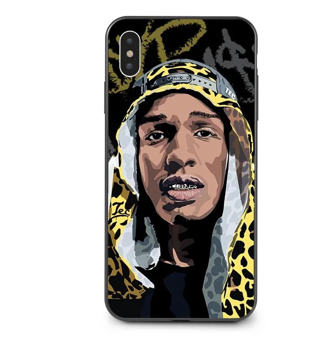 ASAP Rocky Cool Rapper Черный Силиконовый ТПУ чехол для телефона чехол для iPhone 5 5S SE 6 6splus 7 7Plus 8 8 Plus X XS MAX XR 5,8 6,1 6,5 - Цвет: TPU