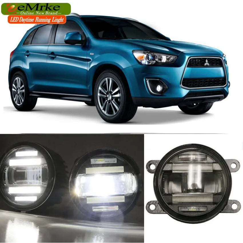 EeMrke стайлинга автомобилей для Mitsubishi Outlander Sport ASX 2009 1015 2 в 1 светодиодный фонарь