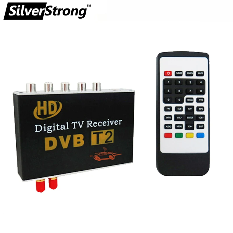 SilverStrong Автомобильный DVD ТВ бокс Dvb T2 Мобильный DVB приемник для автомобиля цифровой
