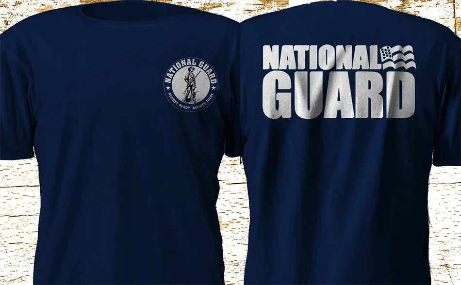 

New Us National Guard Special Force Army Homeland Military T-Shirt New Tops 2019 Print Letters Men Cotton Print T Shirt