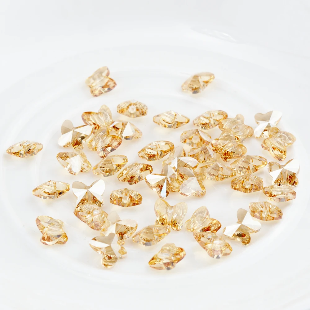 (1 шт.) стразы из 100% оригинальных кристаллов Swarovski 5754 Бабочка 10 мм для