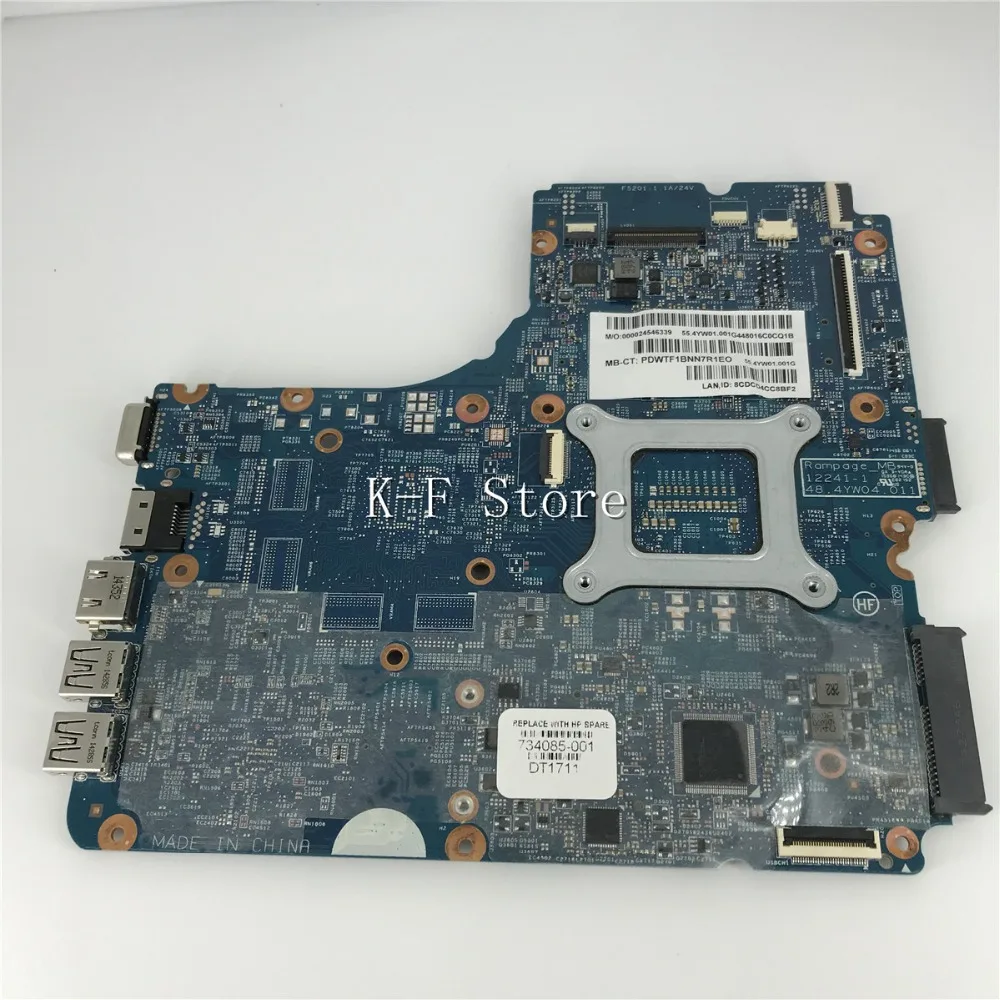 734085 601 501 для ноутбука hp ProBook 450 G1 материнской платы HP 440 001 48.4YW04. 011 48.4YW05.