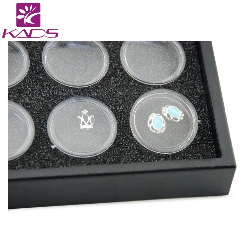 KADS Высокое Качество 50 Горшки Nail Art Дисплей Окно Для Показать Украшения Ногтей