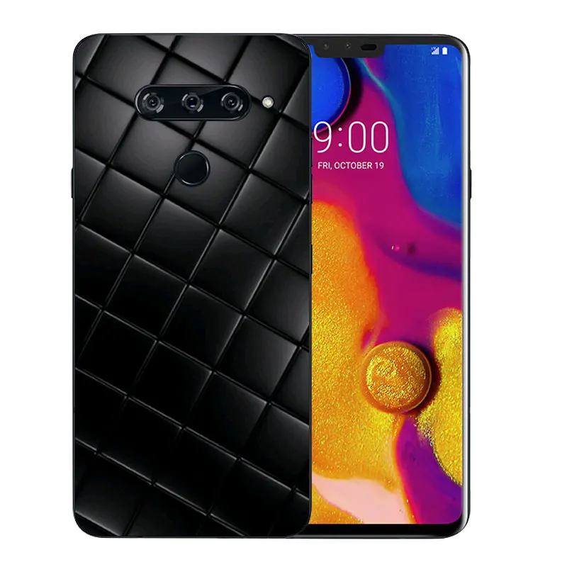 6.4 inch Slim Phone Case For LG V40 ThinQ Color Pattern Soft TPU Silicon Clear Back Cover V40ThinQ Capa Full Protector Coque |