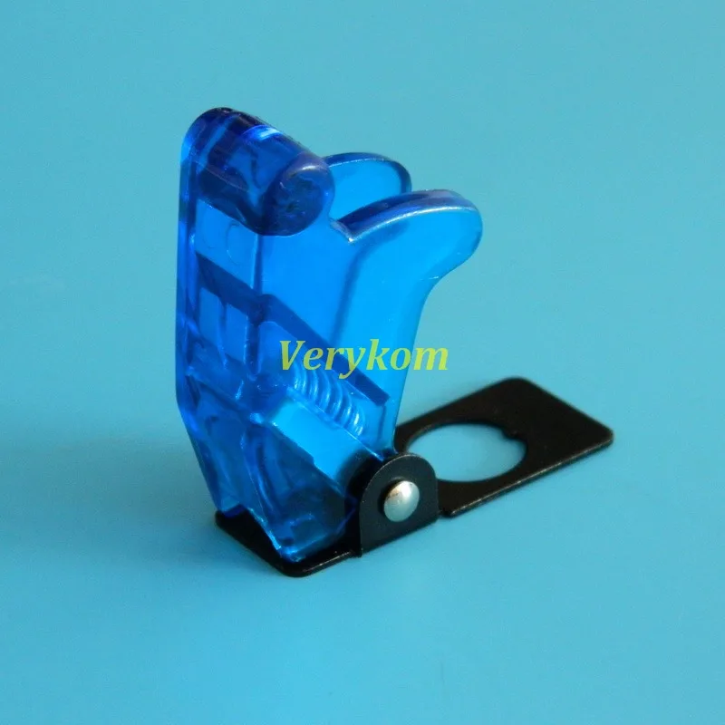 Blue cover 5X Авто переупаковка Foglight Переключить Swith с откидной крышкой лампы ORV внедорожник Racht гоночный автомобиль переключатели DIY 12 В 20A красные, синие светодиодный - Цвет: Blue cover