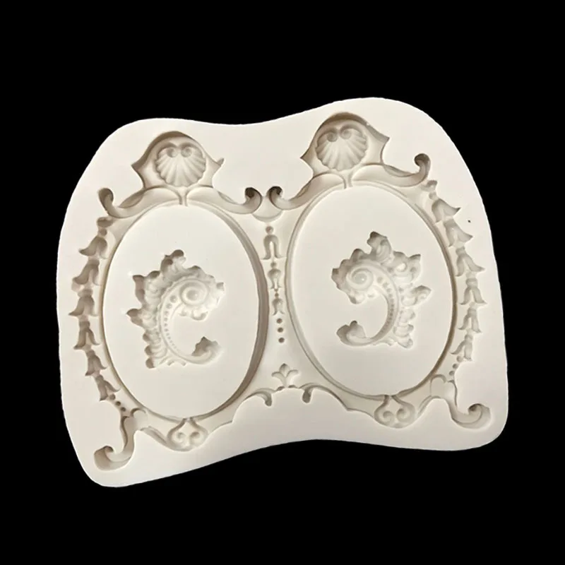 European Lace Shape Cake Fondant Mold Candy Chocolate Silicone Molds Biscuits Embossed Mould Decoration Baking Tools |