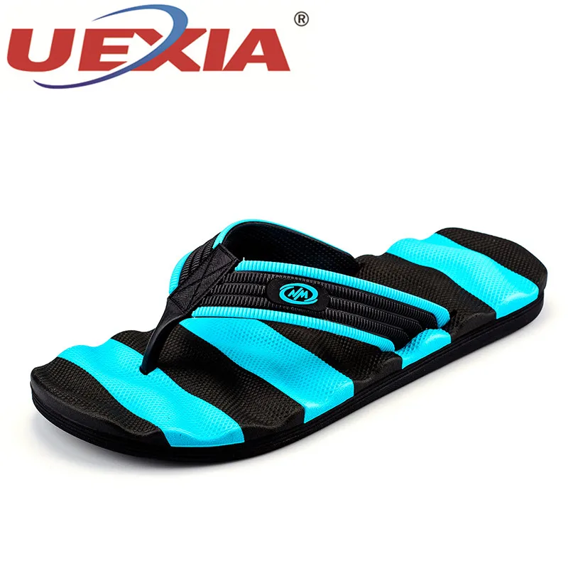 Большие размеры 48 летние Мужские Тапочки Вьетнамки пляжная обувь дышащие мягкие