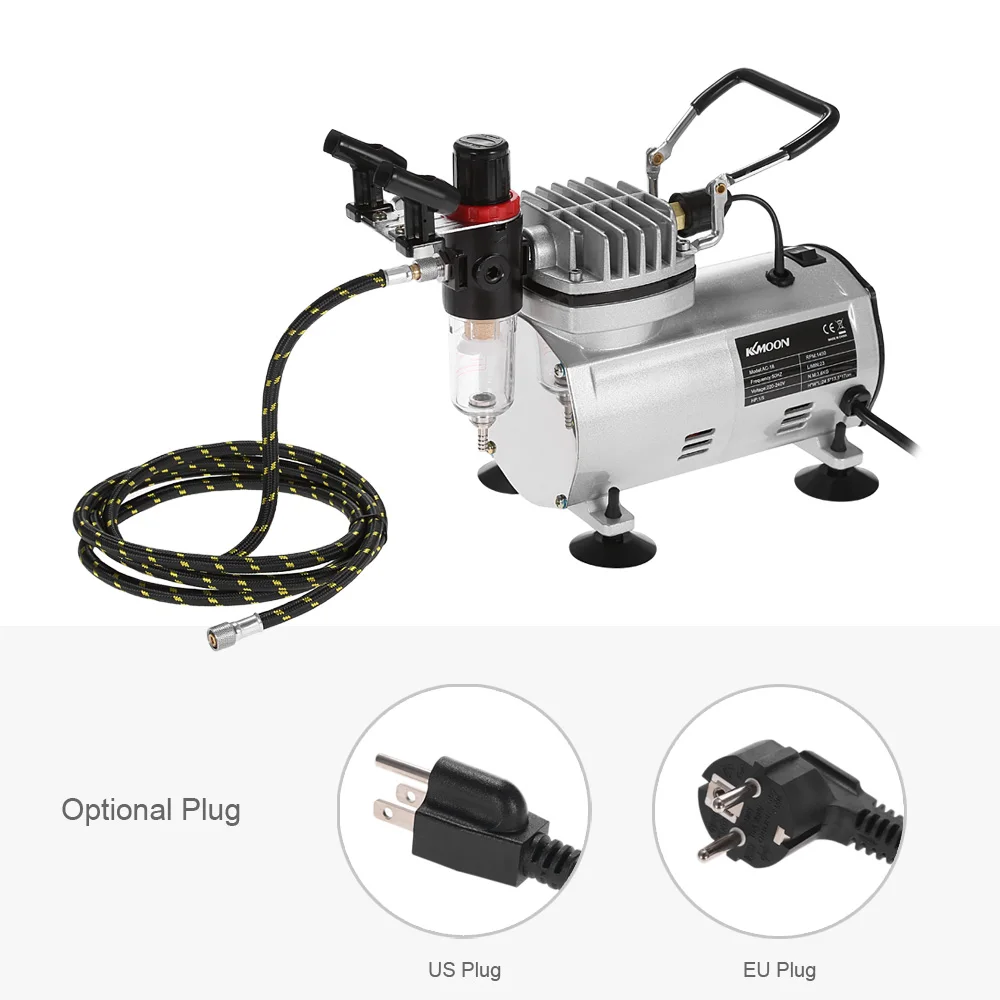 Набор аэрографов с компрессором комплект двойного действия для тату и нейл арта