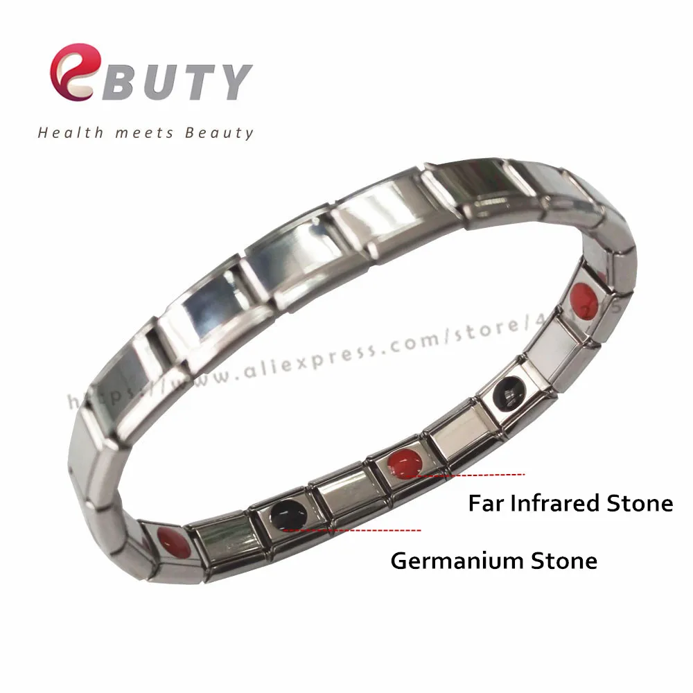 Браслет EBUTY из германиевого камня энергия с 5 шт. FIR и браслеты здоровье модные