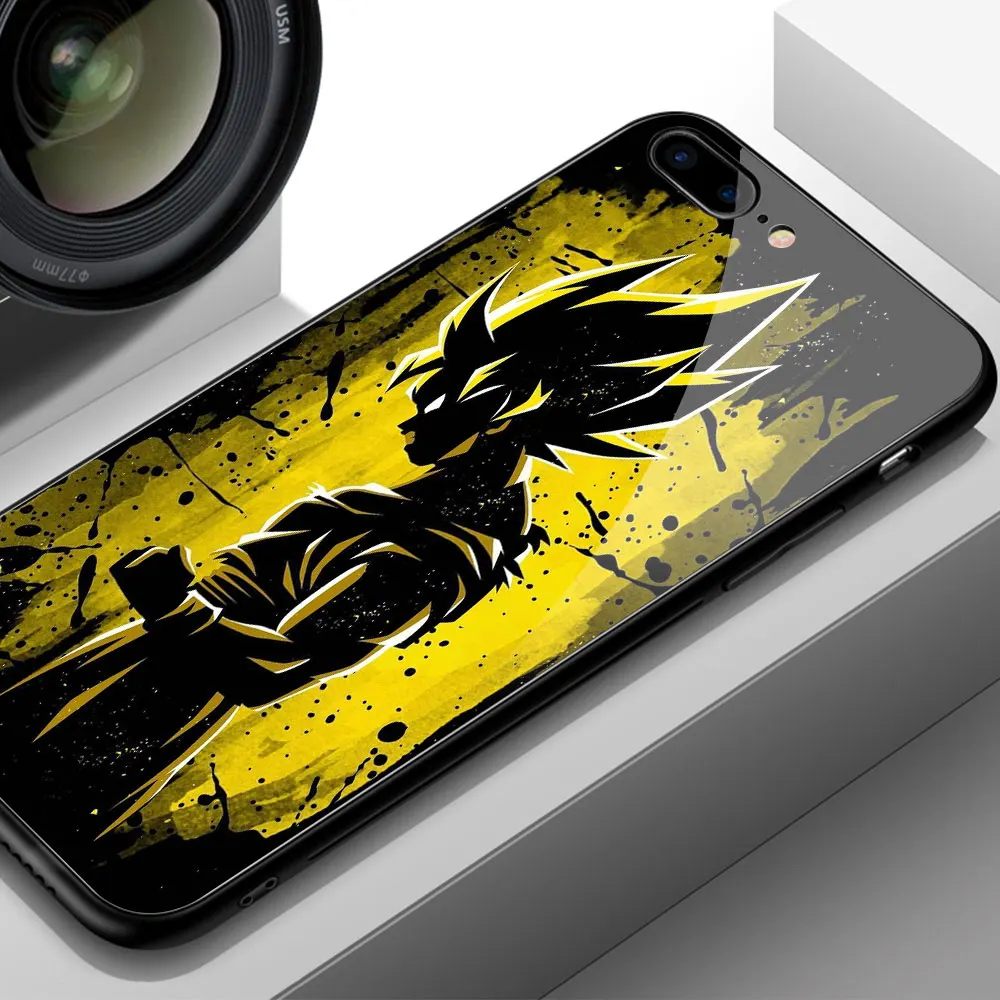 Finder чехол для iphone Xs чехол Dragon Ball Z Сон Гоку Стекло задняя крышка чехол для iphone 6, 6 S, 7, 8 plus X XR XS MAX 11 pro max