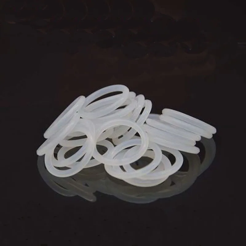 

10pcs Silicone O-ring white Wire diameter 1.9mm VMQ seal High temperature resistance Food contact level White rubber OD 50-105mm
