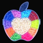 5 мм 12 цветов Мультфильм Яблоко Форма в коробке детей раннего детства родитель-ребенок DIY собранные головоломки игрушка ремесла