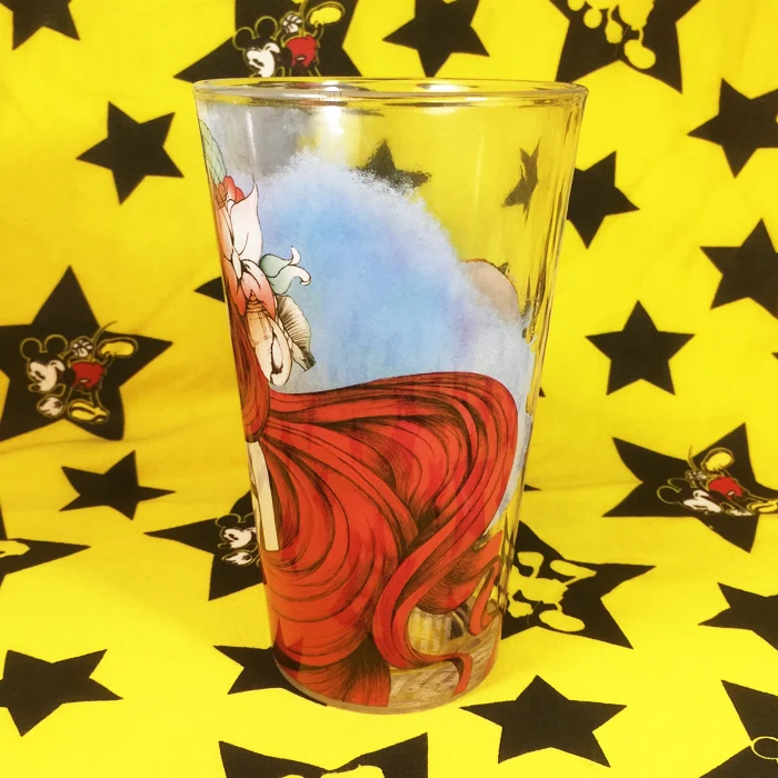 Official Imperfect Limited Glass Coffee Mug The Little Mermaid - Ariel Milk Collection Multicolor for Fans |