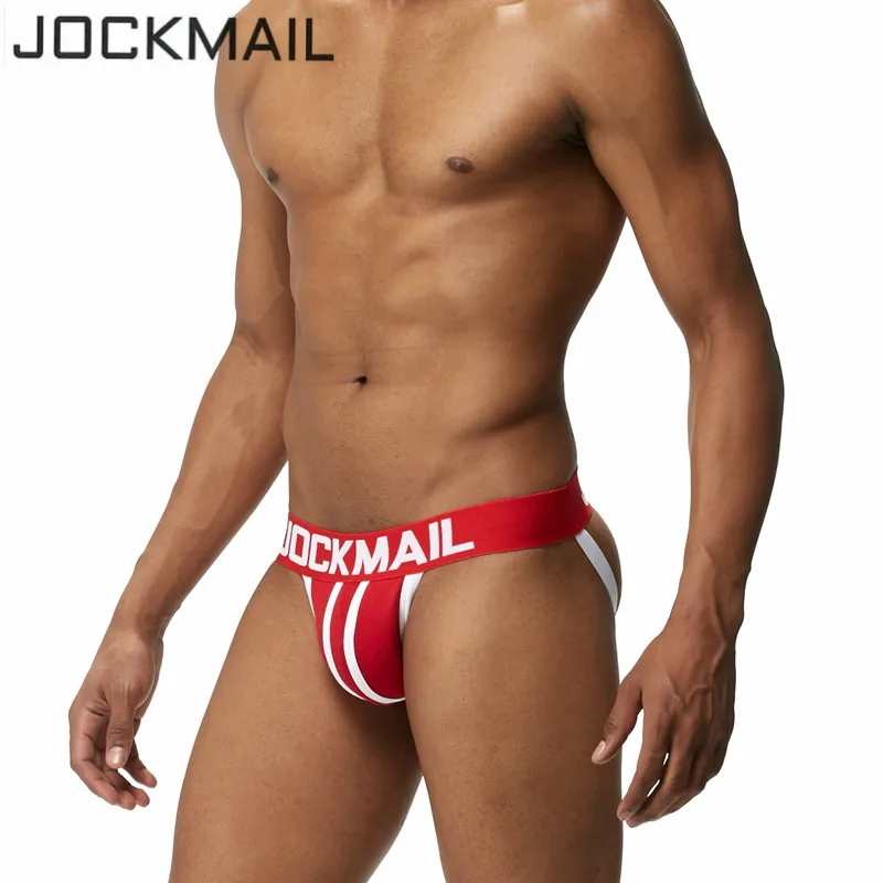 Брендовое Мужское нижнее белье JOCKMAIL джоки сексуальные трусы из хлопка мужские