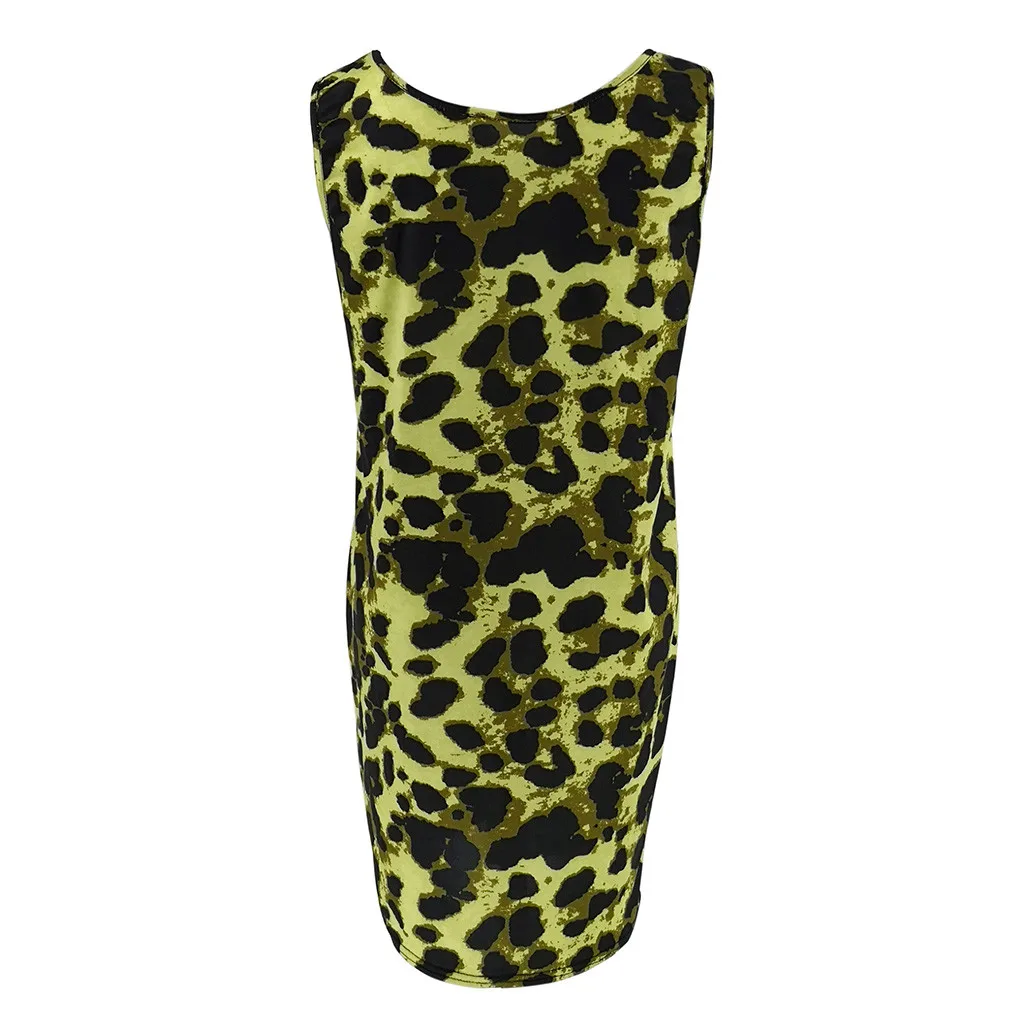 Maternity Dresses 2019 Sleeveless Leopard Print Casual Sundress For Photo Shoot Clothes Pregnant Women | Мать и ребенок
