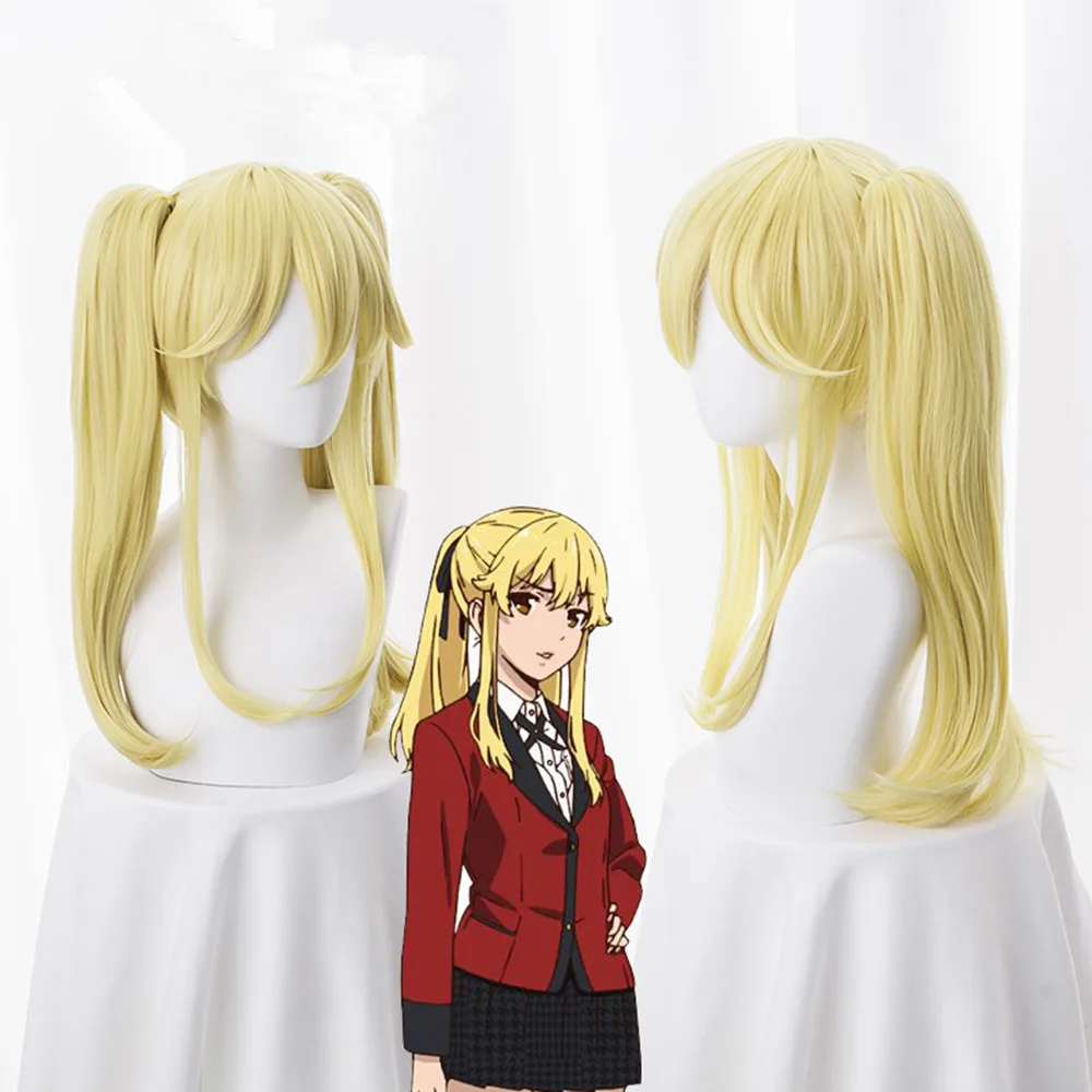 

Новые парики для косплея аниме Kakegurui Saotome Meari, парики для вечевечерние НКИ на Хэллоуин для женщин/девушек, светлые золотые длинные волосы для ...