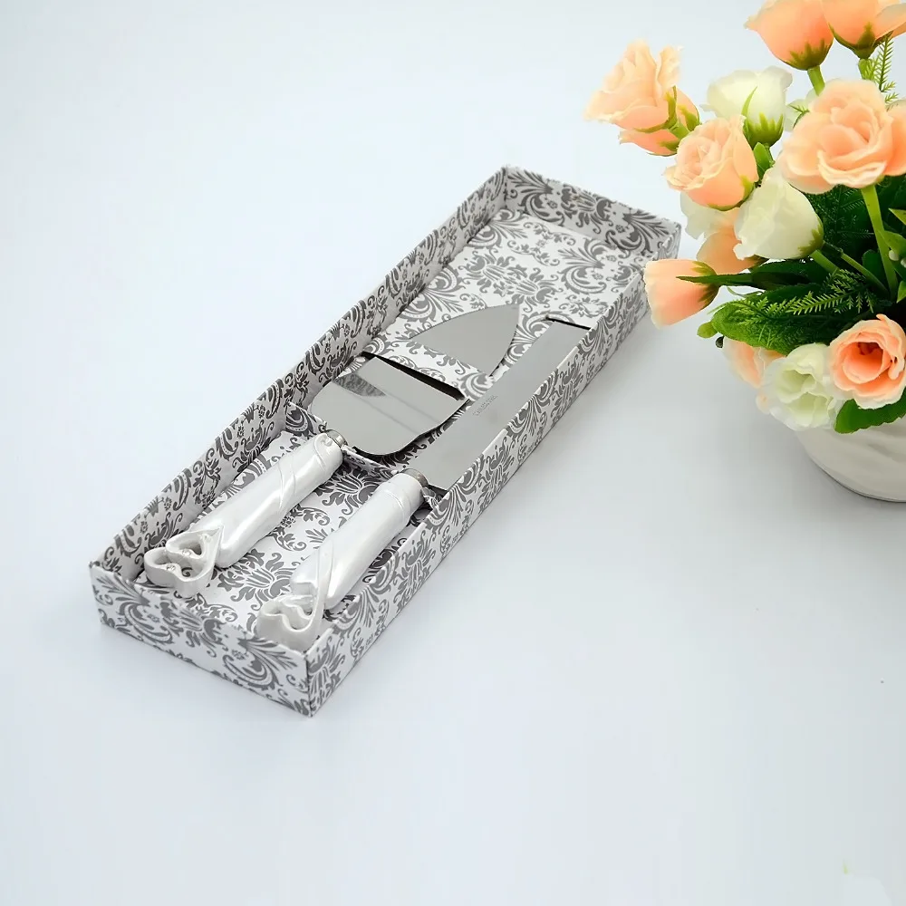 Behogar Свадебная полимерная для торта нож Сервировочный набор на заказ торт Хлеб