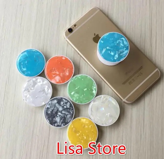 5 DHL 100 шт Универсальный зыбучий песок бабочка Жидкий блеск Bling Grip крепление подставка держатель для телефона Кронштейн Поддержка сматывания кабеля - Цвет: 5