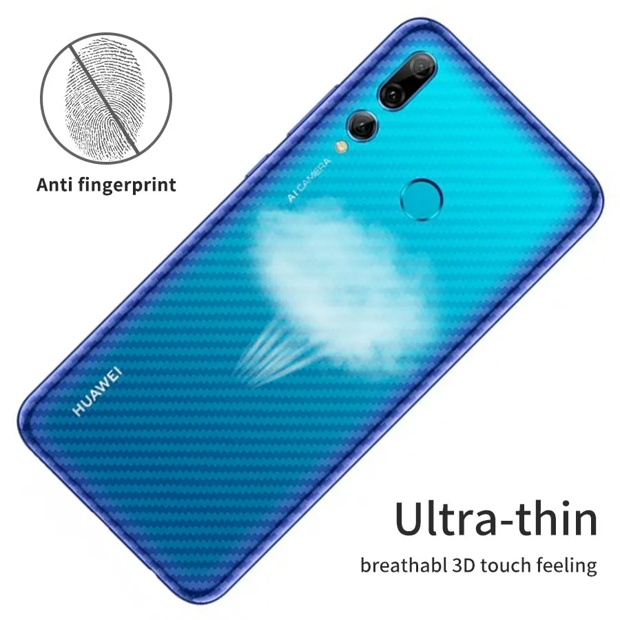 3D задняя защитная пленка из углеродного волокна для Huawei P30 Pro Lite P Smart Plus 2019 (не