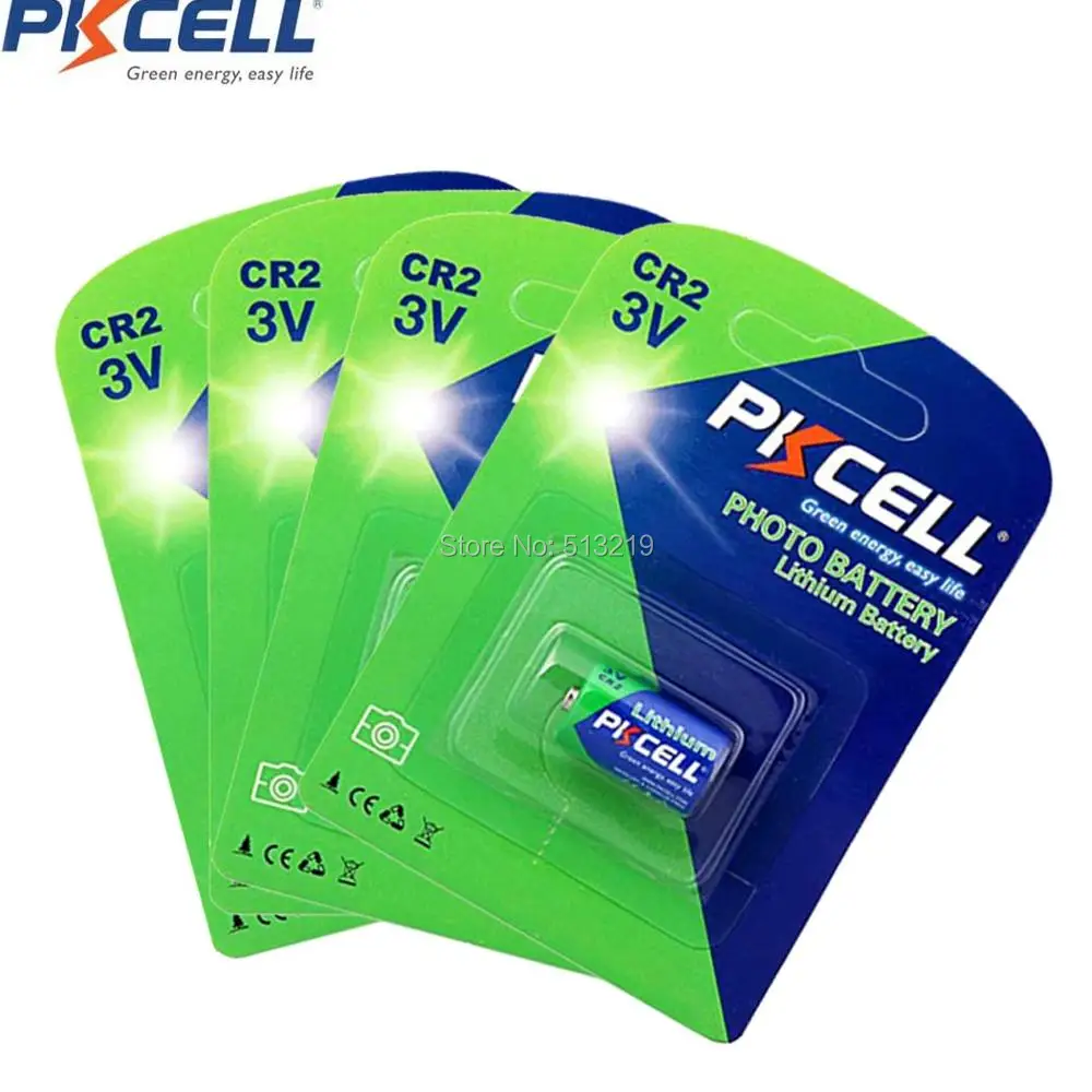 4 шт./карта PKCELL CR2 850 мАч 3 в литиевая батарея CR15H270 CR15266 камера патрулирующая система