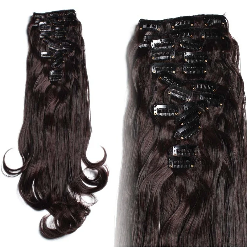 JOY & BEAUTY 12 шт./компл. наращивание волос на клипсах 22 дюйма натуральные и толстые