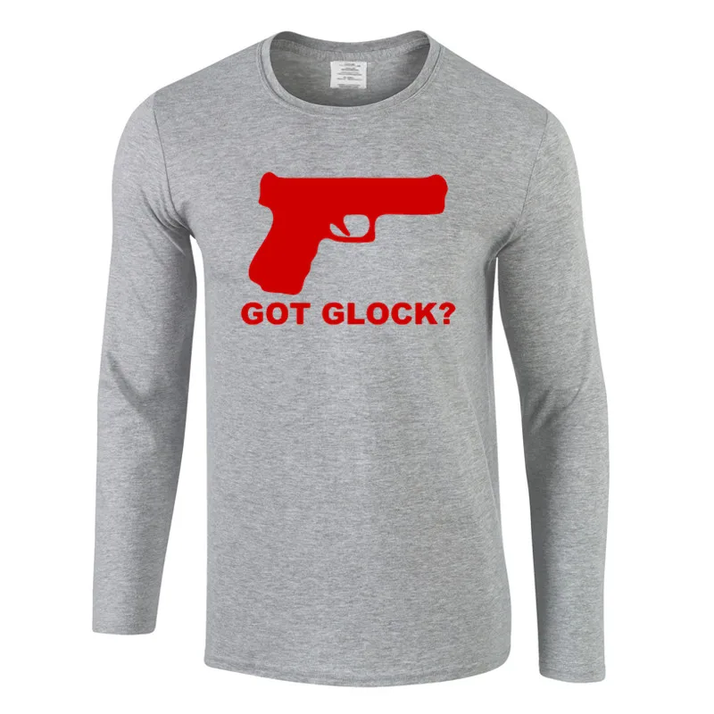 Новое поступление модная длинная футболка got Glock забавная Мужская новинка