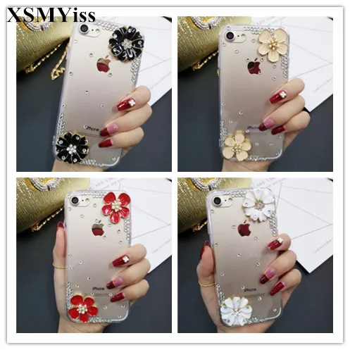 Чехол для телефона XSMYiss с блестящими стразами и бриллиантами iPhone X XS MAX XR 6 6S 7 8 Plus 11
