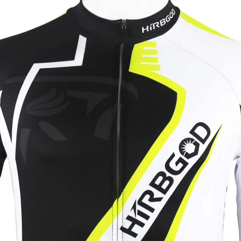 2019 HIRBGOD Stylish Black Classical Cycling Jersey Long Sleeve Winter Warmer Bike Fleece Clothing Ciclismo SDD014 | Спорт и