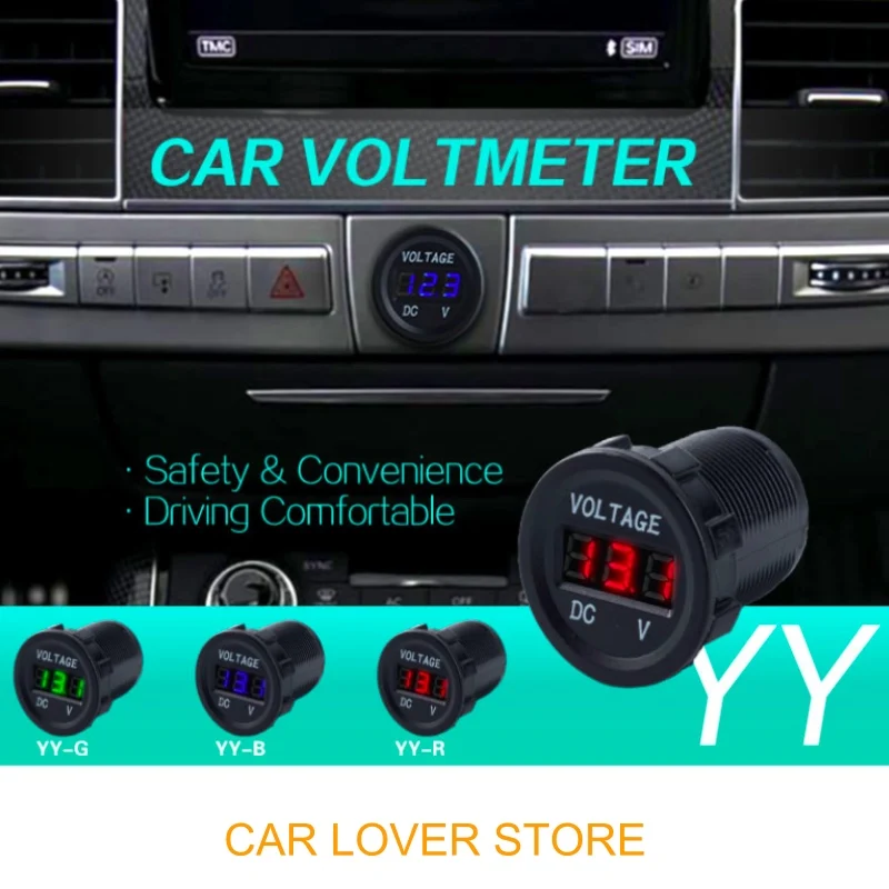 Вольтметр для автомобиля лодки мотоцикла двойное зарядное устройство USB LED