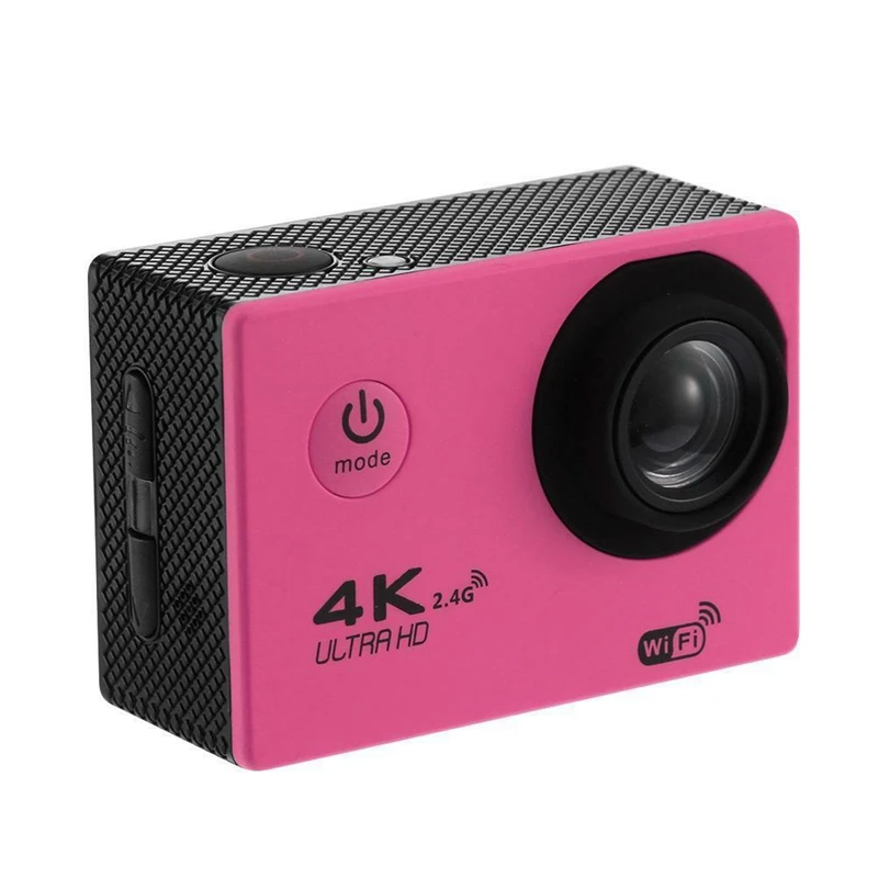 Pink 4K Wifi Экшн-камера 1080P Hd 16 МП камера на шлем Водонепроницаемая Dv с дистанционным управлением спортивная видео Dvr - Цвет: Pink