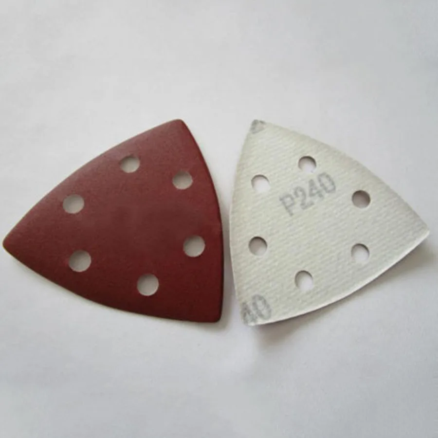 Самоклеящиеся красные/черные наждачные диски 5 50 шт. треугольные с петлей для
