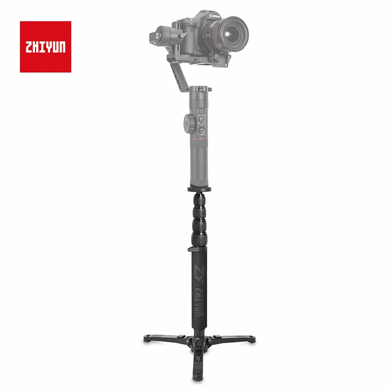 ZHIYUN официальный удлиненный Телескопический монопод Штатив для крана 2 ручной карданный стабилизатор с 1/" крепежный винт аксессуары