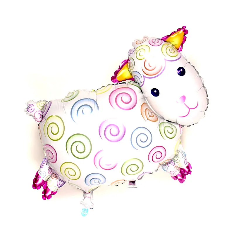 mini QS sheep Мини животные тема воздушные шары морской жизни насекомых лес Луг животные зоопарк День рождения украшения Дети душ сувениры globos - Цвет: mini QS sheep