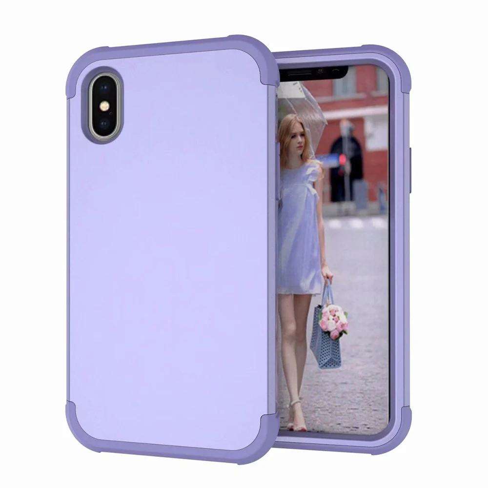 Чехол для iPhone X XS Max XR 8 7 6s Plus противоударный защитный жесткий резиновый чехол